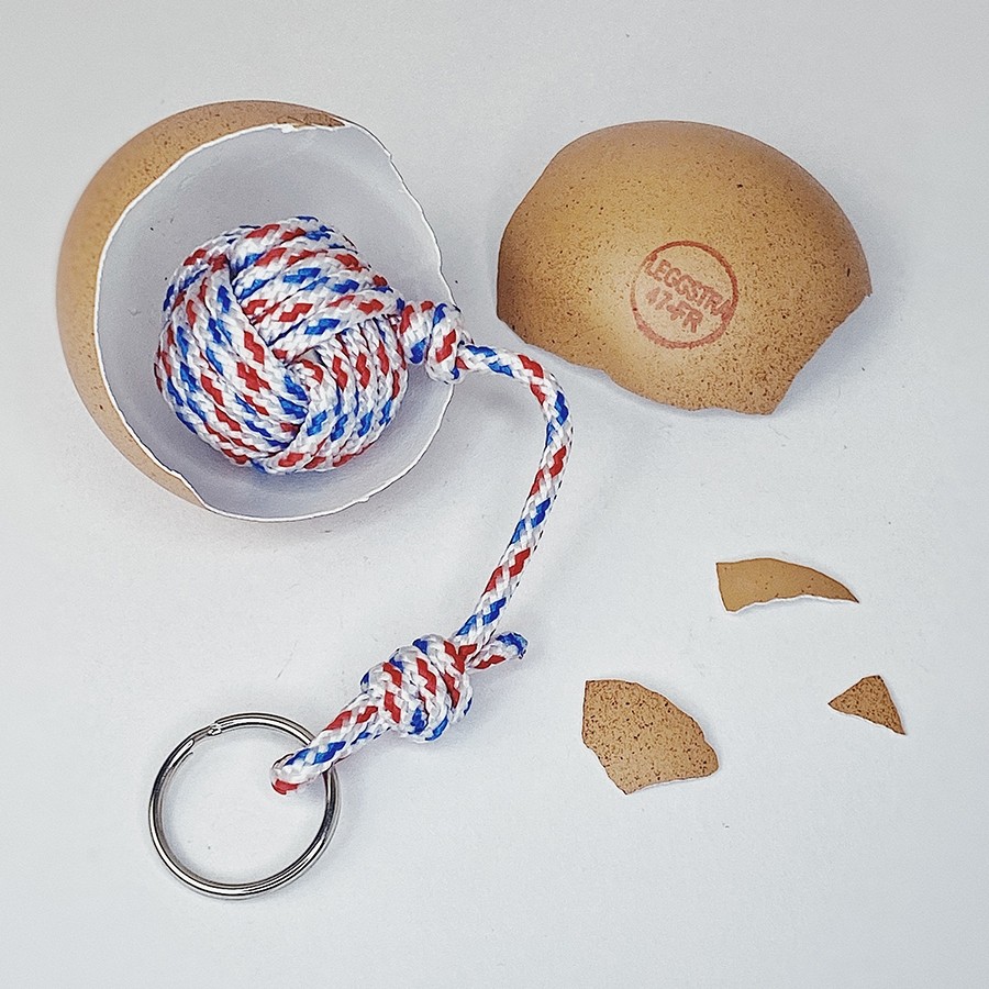 PORTE-CLÉS PALUS POMME DE TOULINE BLEU BLANC ROUGE 