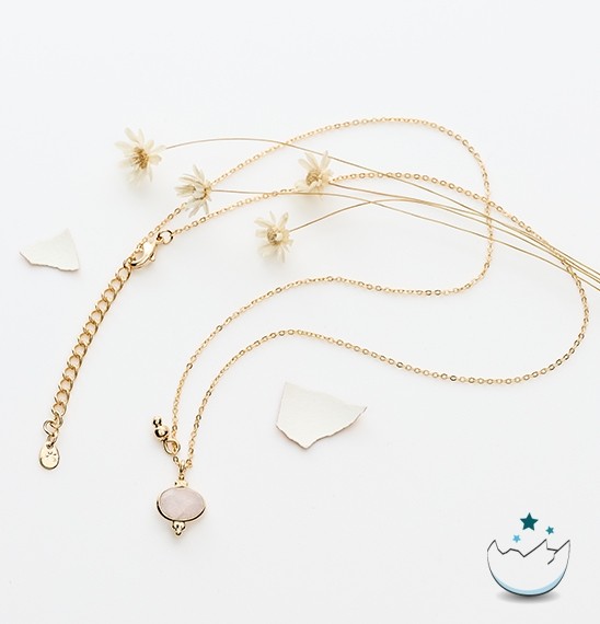 COLLIER QUARTZ ROSE