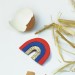 Broche arc-en-ciel cachée dans une coquille d'oeuf l'Eggstra